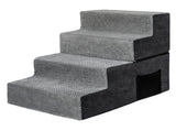 Pawz 4 Steps Pet Stairs Dog Ramp High Density Foam Grey PT1290-4_NZ