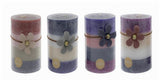 bulk 36 4 Tone Scented Pillar Candle Assort 10cm V637-CPU29009