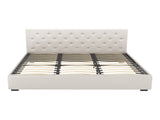 Artiss Bed Frame King Size Gas Lift Beige VILA BFRAME-G-GAS-VILA-K-BG-ABC