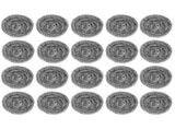 20Pcs Stainless Steel Scrubber Steel Wire Ball Dish Bowl Pot Scouring Brush Kitchen Cleaning Tool V1294-YM0718-3118200270611