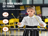 32 Note Glockenspiel Xylophone Bell Kit, Professional Percussion Instrument Set with Mallets, Drum V952-32YFZQWZJ8LXVKTIAV0