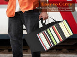 DVD Storage Bags 6 Pcs, Clear PVC Plastic CD Organizer with Handles and Zipper, Media Holder V1192-AZ-W-22698