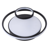Modern LED Ceiling Light Dimmable Contemporary Black Flush Mount Ceiling Light Fixture for Bedroom V1294-YM0901-3119240065411