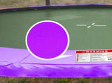 Kahuna Blizzard 10 ft Trampoline with Net Purple TRA-BLZ-10-PU