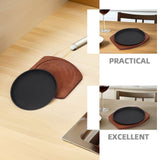 Cast Iron Round Grill Pan with Wooden Base, Perfect for Steak, Barbecue, and Outdoor Cooking - 1 Set V1366-AZ2-W-21893