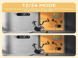 13.7" Mirror LED Digital Clock Auto-Dim, RGB, Temp/Humidity Sensor - Smart Bedroom/Desk V1232-YKSZGZ001