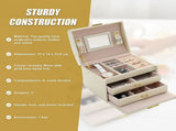 Jewellery Storage Box Girls Rings Necklaces Display Organiser Storage Case V63-824941