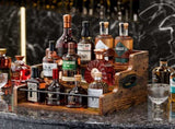 CARLA HOME 3-Tier Liquor Bottle Display Shelf Rack Bar Organizer for Whiskey, Wine, Coffee Syrups, LSB-36362