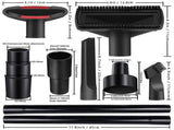 12Pcs Universal Vacuum Cleaner Set Wet Dry Plastic Vacuum Hose Adapter Vacuum Cleaners V1192-AZ-W-23685