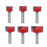 6Pcs 8mm Wood Cutter Cleaning Bottom Engraving Bits Solid Carbide Router Bit Woodworking Tools CNC V1107-145-90818-SIL-6PCS