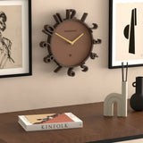 Newgate Monorail Wall Clock-Brown V398-NG-MRAIL-MB