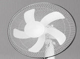 Standing Pedestal Fan Plastic Large Air Volume 3 Speeds White Pedestal Fan for Bedroom Living Room V1294-YM0901-3113230180911