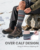 OutdoorMaster Ski Socks 4-Pack Merino Wool, Over The Calf Non-Slip Cuff for Men & Women V1168-T7-RMLF-V08W