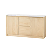 Artiss Buffet Sideboard Marble Style Tabletop - Pine FUR-T-SID-01-WD-ABC