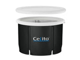 Weisshorn Portable Ice Bath Tub 75X75CM Inflatable Folding Bathtub Spa Massage ICE-TUB-75X75-BK