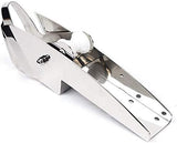 AISI 316 Stainless Steel Hinged Self-Launching Bow Anchor Roller with pivoting Dual-Roller 16.5'' V1259-DP01-A-1316