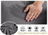 Stretch Velvet 2 Piece T Chion Sofa Slipcovers Individually Fitting Chion Covers for 2 Chion Couch V1258-DP02-F-649