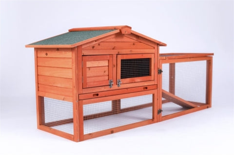 YES4PETS Rabbit Hutch Metal Run Wooden Cage Guinea Pig Cage House V278-RH317