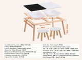 Kids Sensory Table & Chair Set Sand Water Play Table with 2 Storage Bins V952-GGZZDZHK2129ZA1KCV0