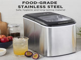 Morphy Richards Ice Maker Stainless Steel 15kg Small Large And Cube 2.1L Tank MRIM15SS