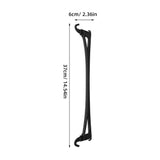 20Pcs Adjustable Black Closet Rod Plastic Bars for Space Saving Clothes Hanging V1366-AZ2-W-19577
