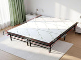 Giselle Folding Bed with Mattress Double Portable Foldable Guest Bed Bamboo Cover FOAM-MFM-BF-BAM-D