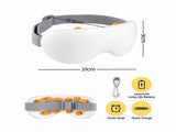 Livemor Eye Massager with Cooling & Heating Dual Hot Cold Compress Goggles with 12 Vibrating Nodes EYE-MASSAGE-03-COLD-WH
