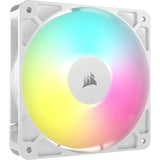 Corsair RS120 ARGB 120mm PWM Fan - Single Pack - White 72.8 CFM, 2100 RPM, 36 dBA, 0.4A, RGB V1202-V2-CFCO-RS120-ARGB-WH
