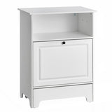 VEVOR Pet Feeding Station w/ 2 Elevated Dog Bowls Dog Food & Toy Storage Cabinet V952-MZCWHSWJ24YC6P61XV0