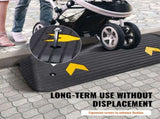 Upgraded Rubber Threshold Ramp, 3.8 cm Rise Wheelchair Ramp Doorway, Natural Curb Ramp Rated 15 tons V952-XBLYPDGB1433XBGE1V0