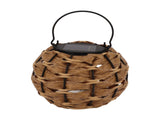 Outdoor Solar Lantern LED Waterproof Hollowed Rattan Ball Solar Hanging Light with Handle for V1294-YM0710-3119230151211
