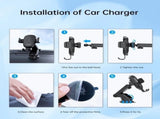CHOETECH T203-F 15W Gravity Car Charger Holder V28-ELECHOT203F