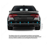 Car Reverse Parking Radar System with 8 Parking Sensors Distance Detection LED Distance Display V1192-AZ-W-0017