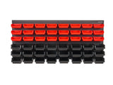 Wall Mounted Storage Bins, 48-Bin Parts Rack Organizer Garage Plastic Shop with Wall Panels, V952-BGSWLXDYBGWLEHI2WV0
