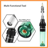 4 in 1 Portable Iron Kit, Portable Gas Iron Pen, Cordless Butane V1366-AZ2-W-11390