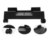 Black ABS Adjustable Computer Tower Stand with Heat Dissipation for Home and Office Use V1370-AZ4-10743
