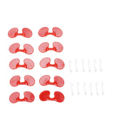 1000Set 6cm Chicken Blinders with Holes Plastic Anti Pecking Chicken Eye Glasses Goggles Accessory V1294-YM0714-3111210362111