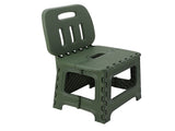 Folding Step Stool PP Thickened Portable Small Kids Step Stool with Handle for Outdoor Camping V1294-YM0901-3116240023214