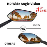 Bike Mirror,1 Pair 360 Rotatable Bicycle Mirrors for Handlebars,Adjustable HD Wide Angle Bicycle V1369-AZ3-W-21531