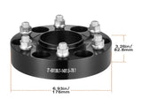 2" 6"x5.5" Wheel Spacers Wheel Adapters 6 Lug Forged Spacer 4 PCS Black V952-LSSFLP2YC6X57ERXKV0