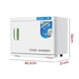 White 16L Black Hot Towel Warmer UV Sterilizer Cabinet for Salon and Home Use V178-59260