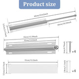 12.6in Valet Rod for Pull Out,Stainless Steel Slide Out Clothes Rod with 4 Detachable Hook V1366-AZ2-W-14940