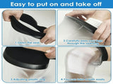 2PCS Waterproof Shower Knee Protector, Reusable and Long Lasting Cast Protector for Showering Burn V1369-AZ3-W-18952