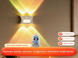 3PCS Smart Home Atmosphere Set Pink USB Rechargeable Camera Humidifier & 2pcs White RGB Motion V888-ELOSUNG53412