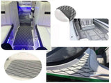 Adhesive Marine Decking EVA Foam Boat Flooring Teak Non-slip Mat Cuttable Deck Mat for Motorboat RV V985-EVARHOMBUSMATGREY