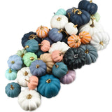 16Pcs Artificial Autumn Pumpkins Fake Foam Pumpkins for Halloween Thanksgiving Halloween Decoration V1294-YM0710-10296438
