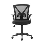 Artiss Mesh Office Chair Mid Back Black OCHAIR-H-M02-BK