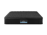 Giselle Bedding King Single Mattress 34cm Euro Top with 5-Zone Pocket Spring Support Black MATTRESS-E-MUSE-34-KS