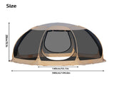 Pop Up Screen House Tent 3x3m, 6-8 Person 220cm Tall Mosquito Net Tent,Spacious 3.8m dome fits 6-8 V1337-TN-1WJN-W0M5