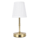 Cordless LED Table Lamp USB Touch Control Dimmable Fabric Shade Table Lamp for Bedroom V1294-YM0901-3119250081311